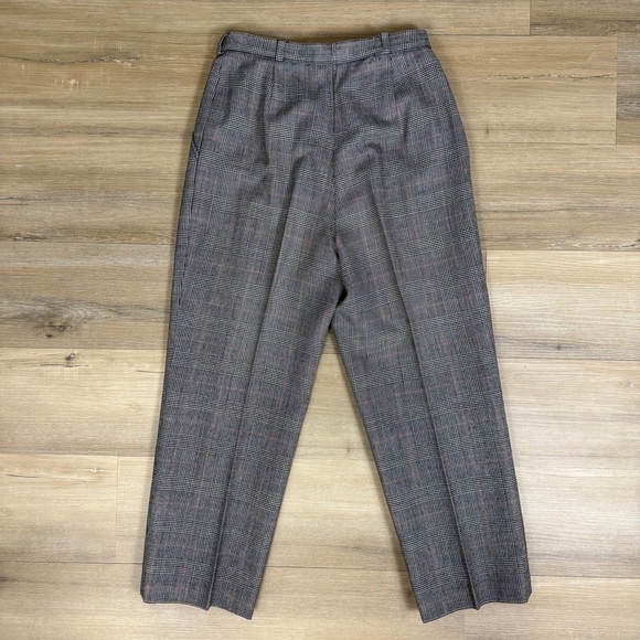 Vintage Giorgio Sant'Angelo Glen Check Wool Pants, Vintage Size 10 - Picture 3 of 6